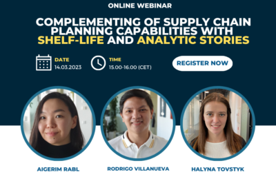 Webinar: Ergänzung der Supply-Chain-Planungsfähigkeiten durch Shelf-Life und Analytic Stories