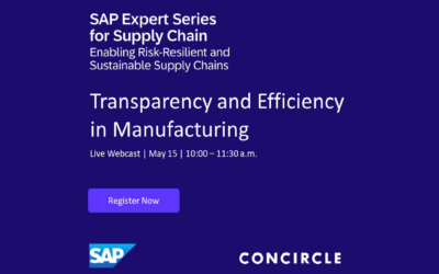 SAP Expert Series for Supply Chain: on May 15 with concircle